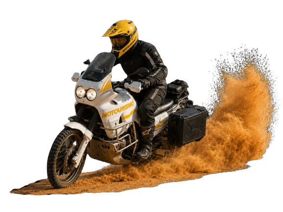 Motorrad bereit für die nächste Motorradreise zur besten Reisezeit