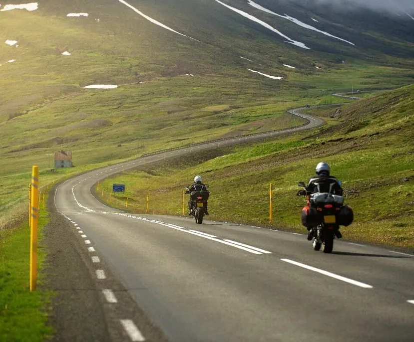 Motorradtour in Island
