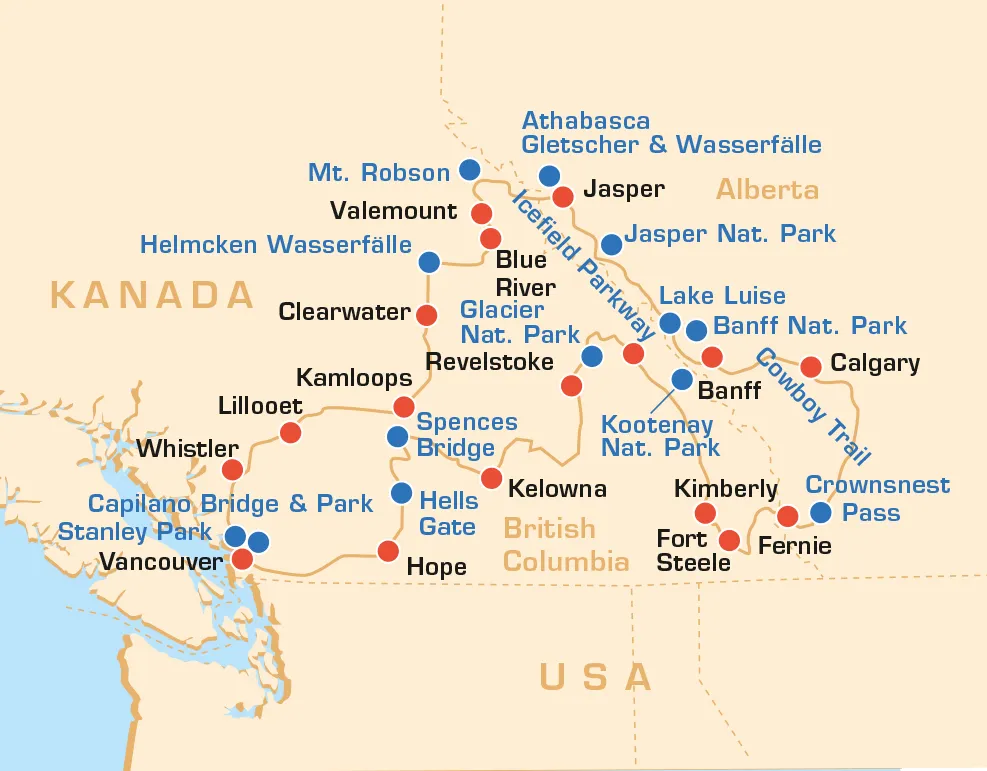 Motorradreise Kanada ab Calgary durch die Rockies – Bild 5