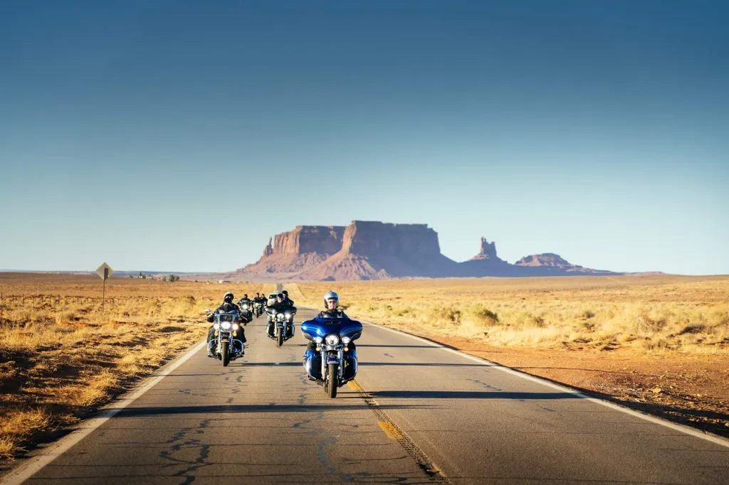 Motorrad auf einer geführten Reise in Nordamerika